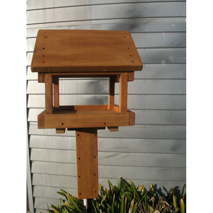 Covered Bird Table - Post Mounted